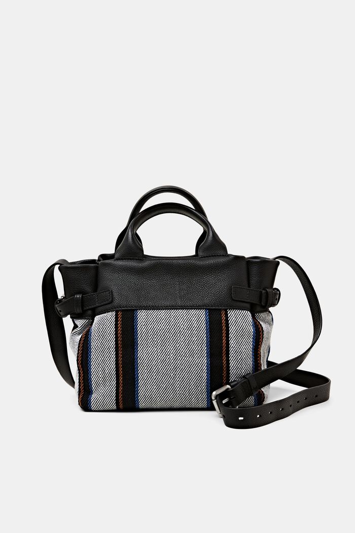 Gestreifte Ledertasche