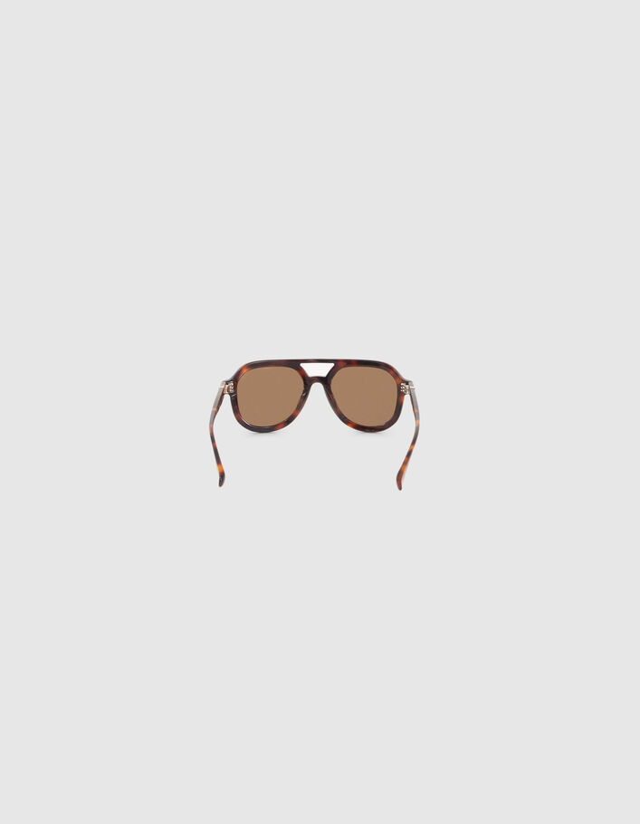 Lunettes solaires miel style pilote Femme