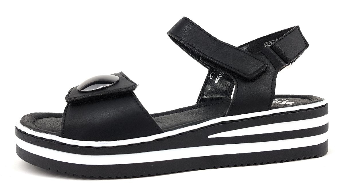 Rieker V02S8-00 Schwarz schwarz