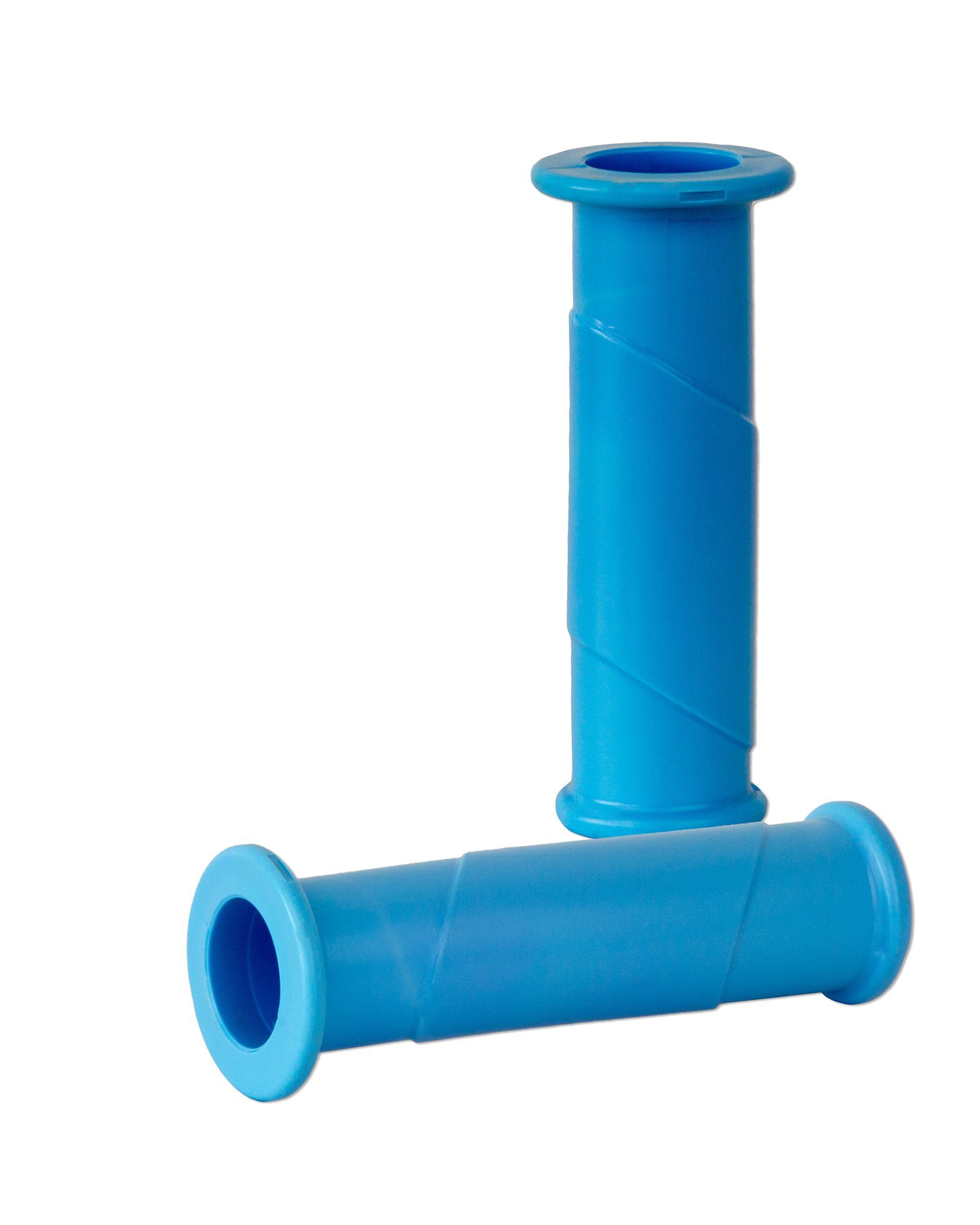 BigDean Schubkarre 2x Schubkarrengriffe 30mm Rundrohre HELLBLAU Ersatzgriffe Karrengriff