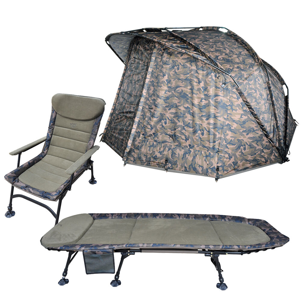 Pack Mack2 lova-lova + išlyginamoji kėdė + biwy H Max Camo