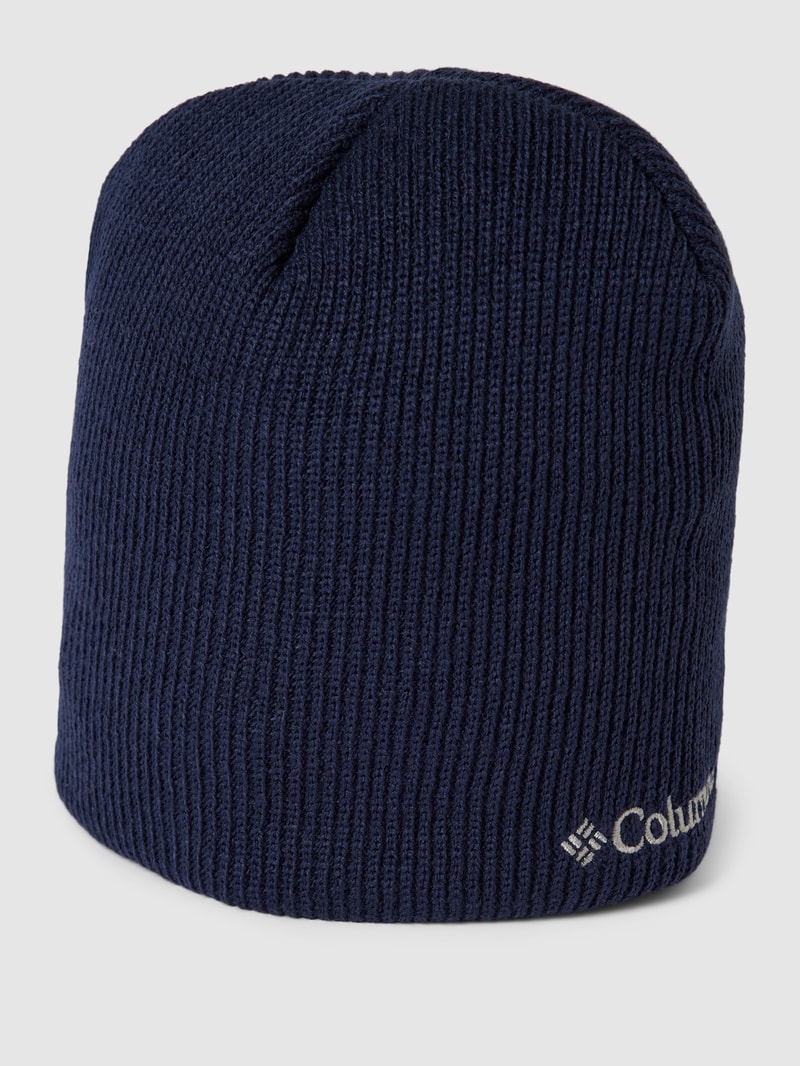 Beanie mit Label-Stitching Modell 'WHIRLIBIRD' in marineblau
