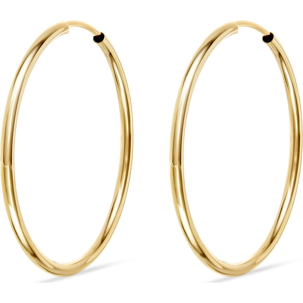 FAVS Créoles 375 Or jaune Boucles d'oreilles