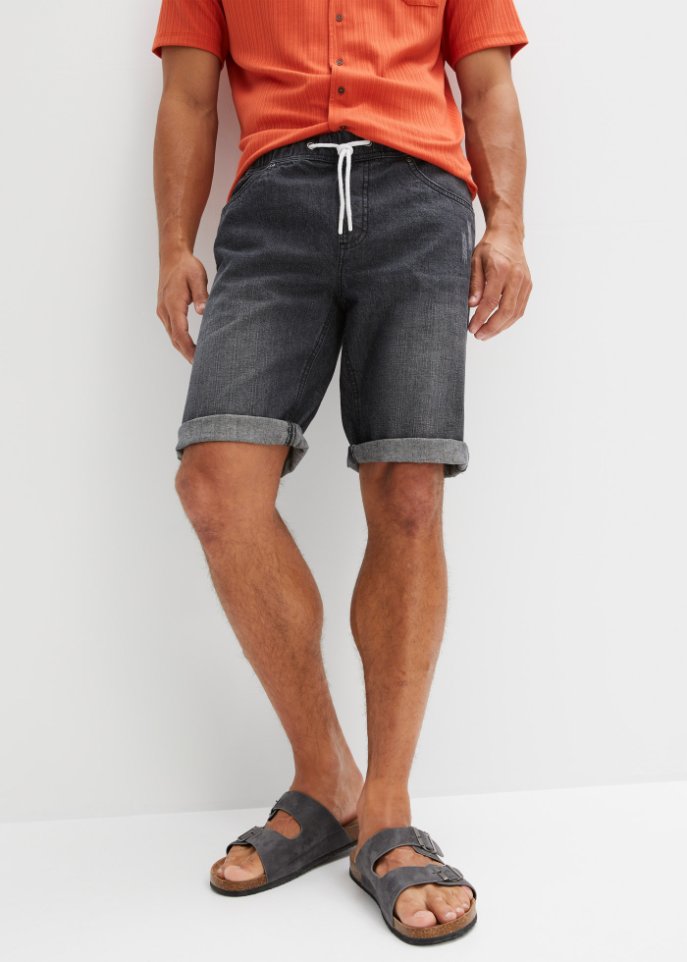 Schlupf-Jeans-Bermuda Regular Fit, (2er Pack)