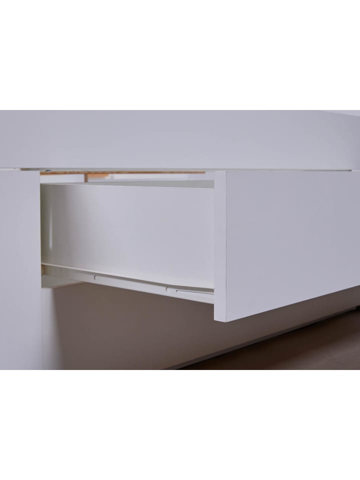 ebuy24 Bett Ranya Weiß 206 x 145 cm günstig kaufen onesize