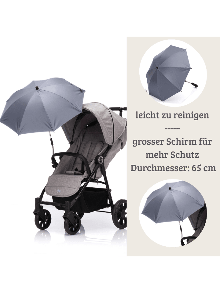 fillikid Sonnenschirm Easy Fit Exclusiv in Grau günstig kaufen onesize