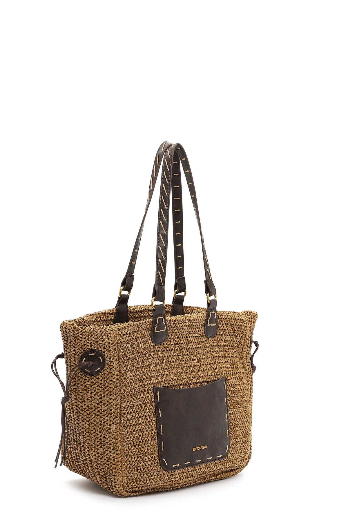 Emily & Noah  Handtasche - Braun - Strukturiert