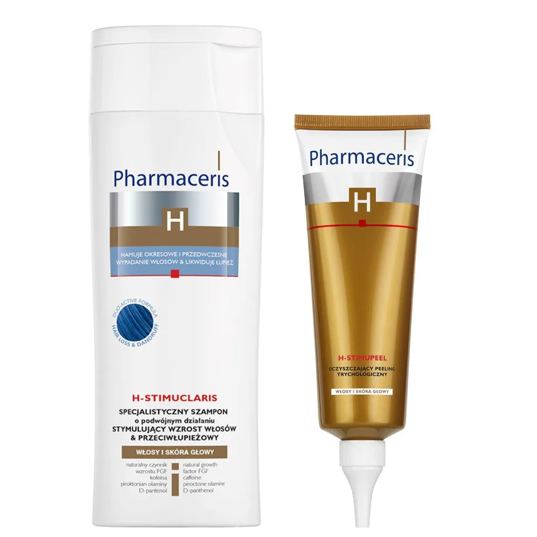 Pharmaceris h-stimuclaris set, šampon + trihološki piling