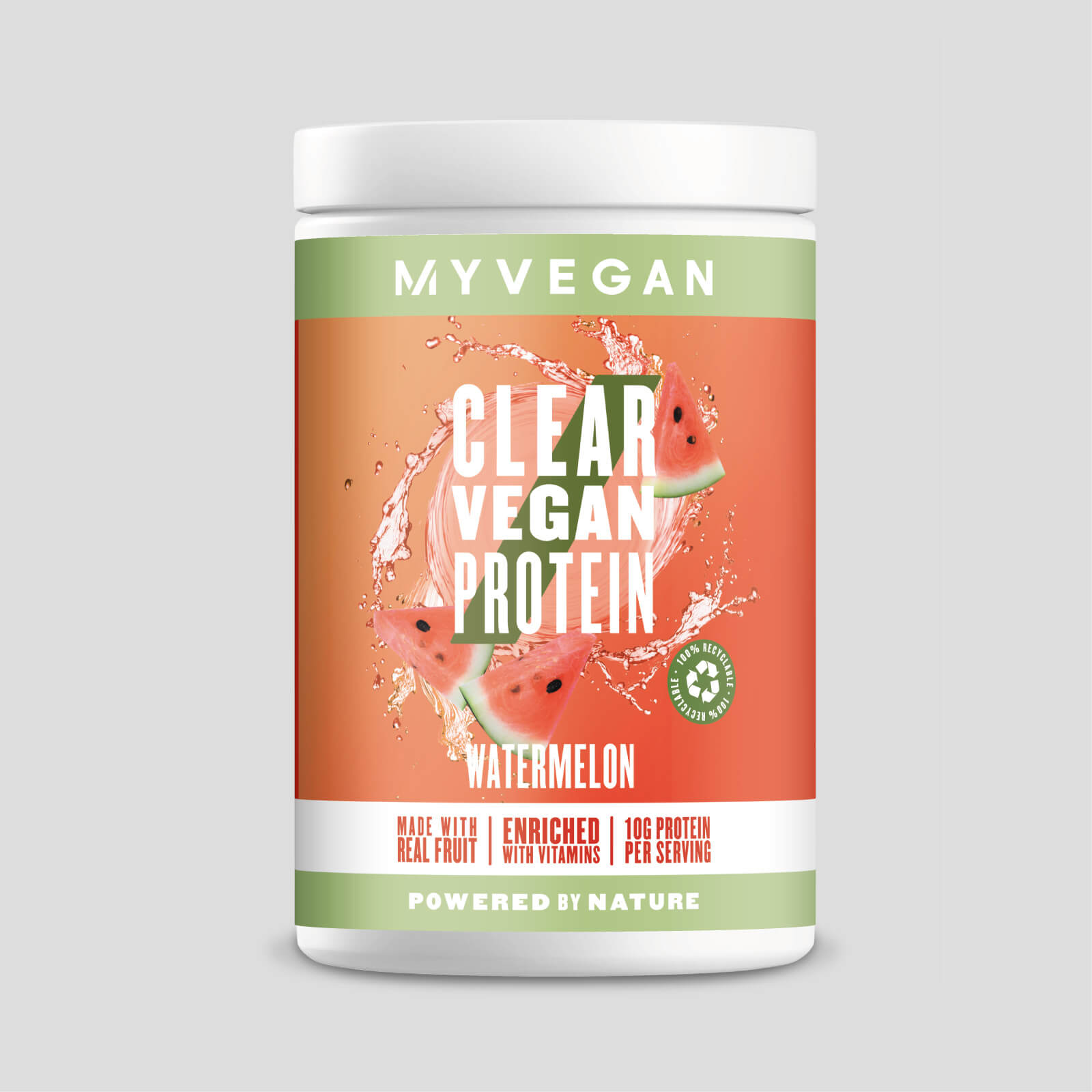 Myvegan Clear Vegan Protein, Watermelon, 640g