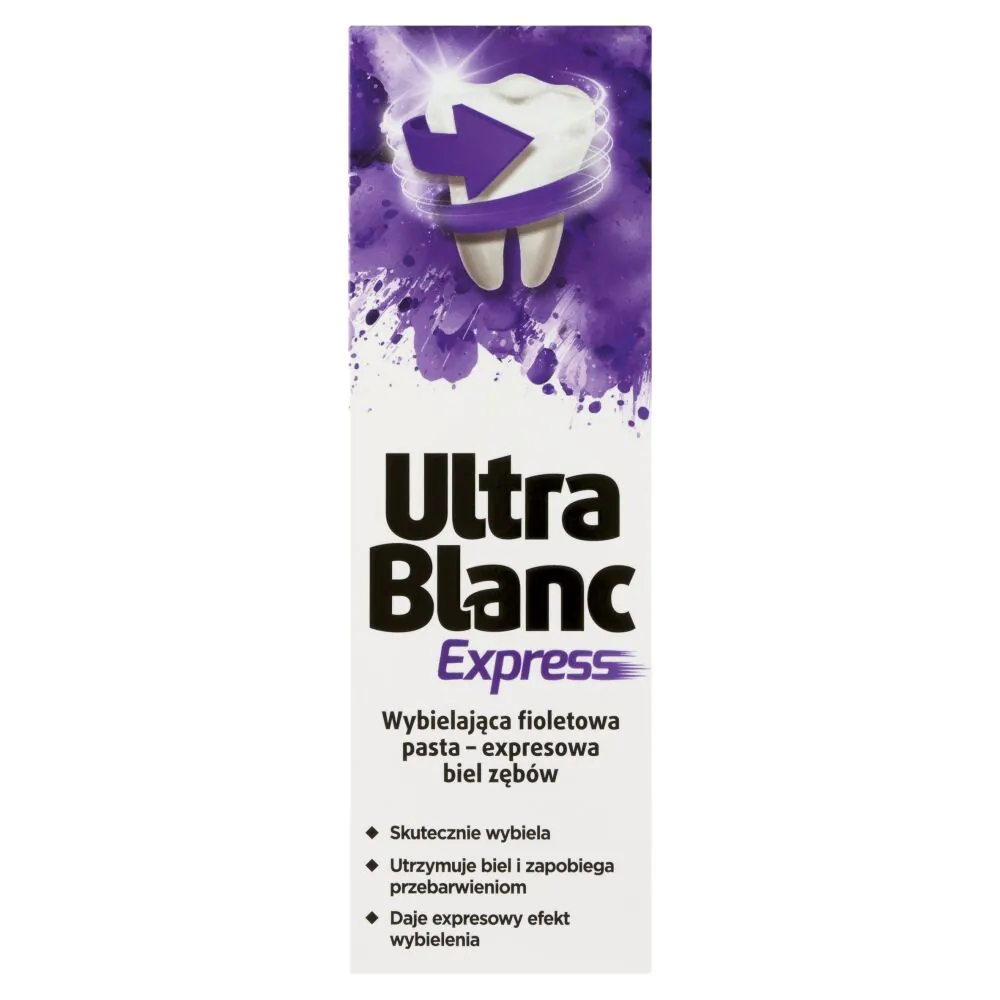Ultrablanc Express - izbjeljujuća, ljubičasta pasta za zube - brzo izbijeljeni zubi 75 ml