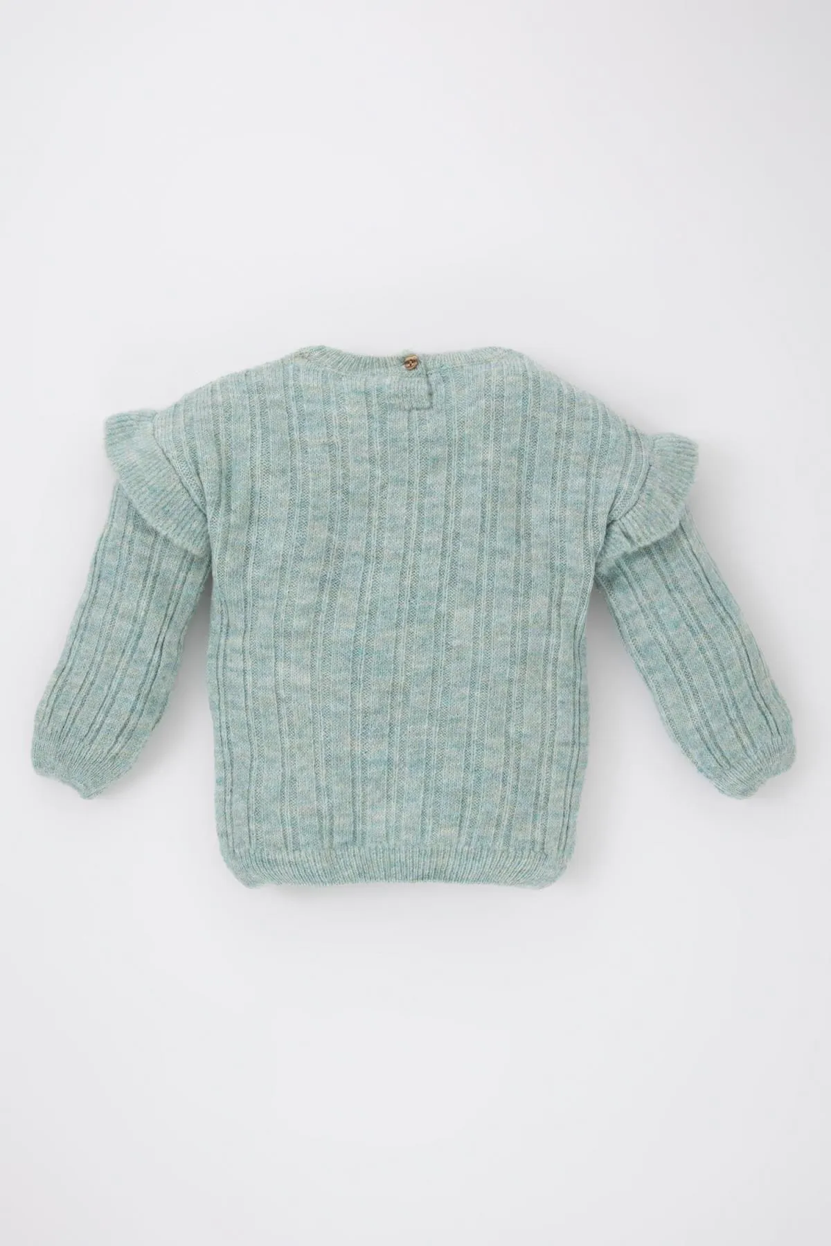 DeFacto  Baby-Mädchen-Pullover mit normaler Passform und Rundhalsausschnitt