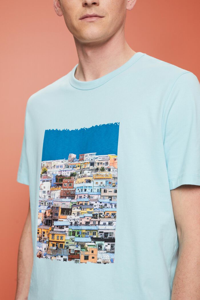 Bedrucktes Jersey-T-Shirt, 100 % Baumwolle