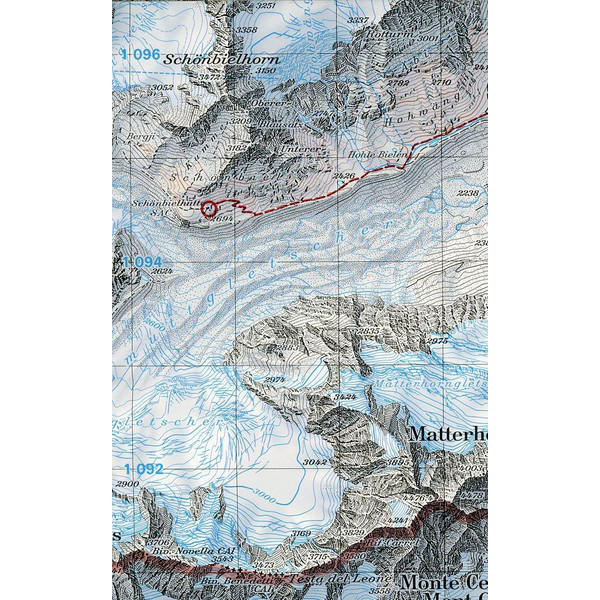 Swisstopo 1 : 33 333 Zermatt - Saas Fee - Wanderkarte