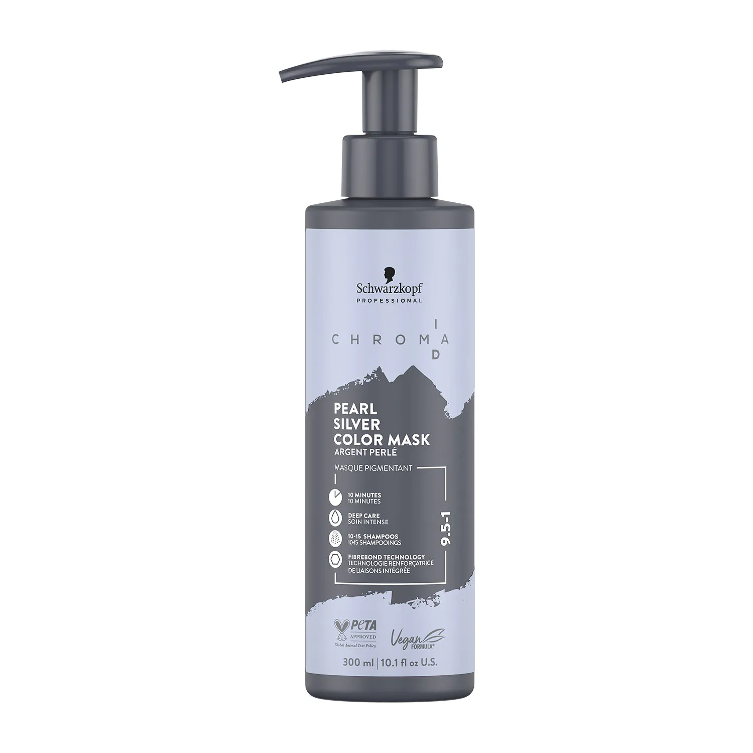 Schwarzkopf Professional Chroma ID Farvemaske til lyseblondt hår, 9.5-1 Perlesølv