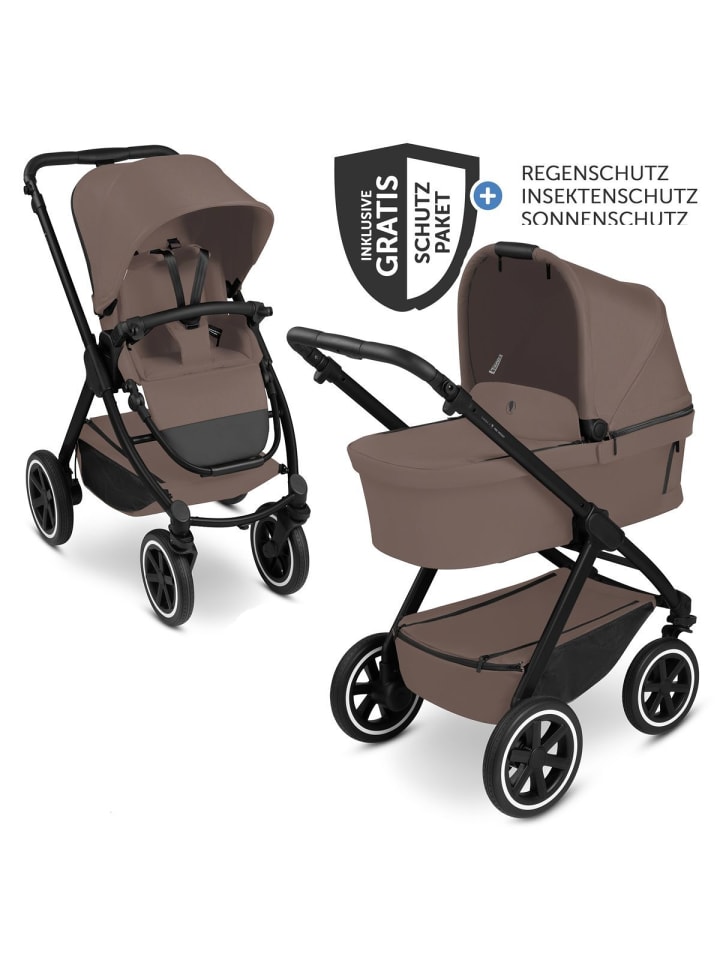 ABC-Design Kombi-Kinderwagen Samba 2 inkl. Babywanne in beige günstig kaufen onesize