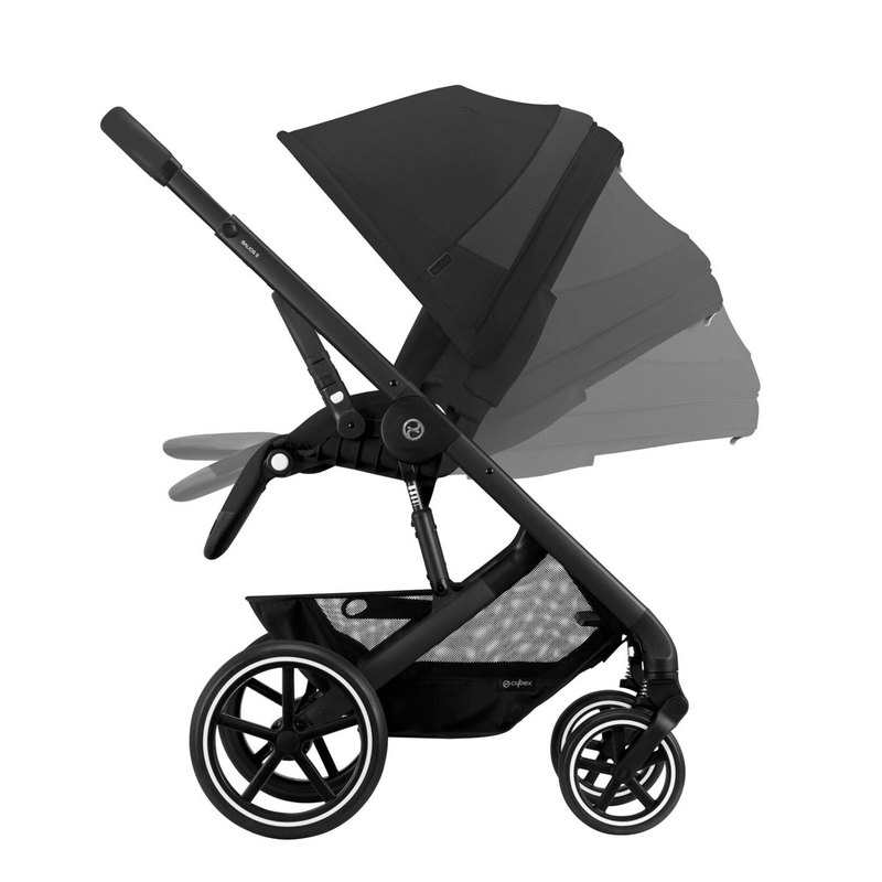 Poussette citadine Balios S lux moon black chassis noir Cybex