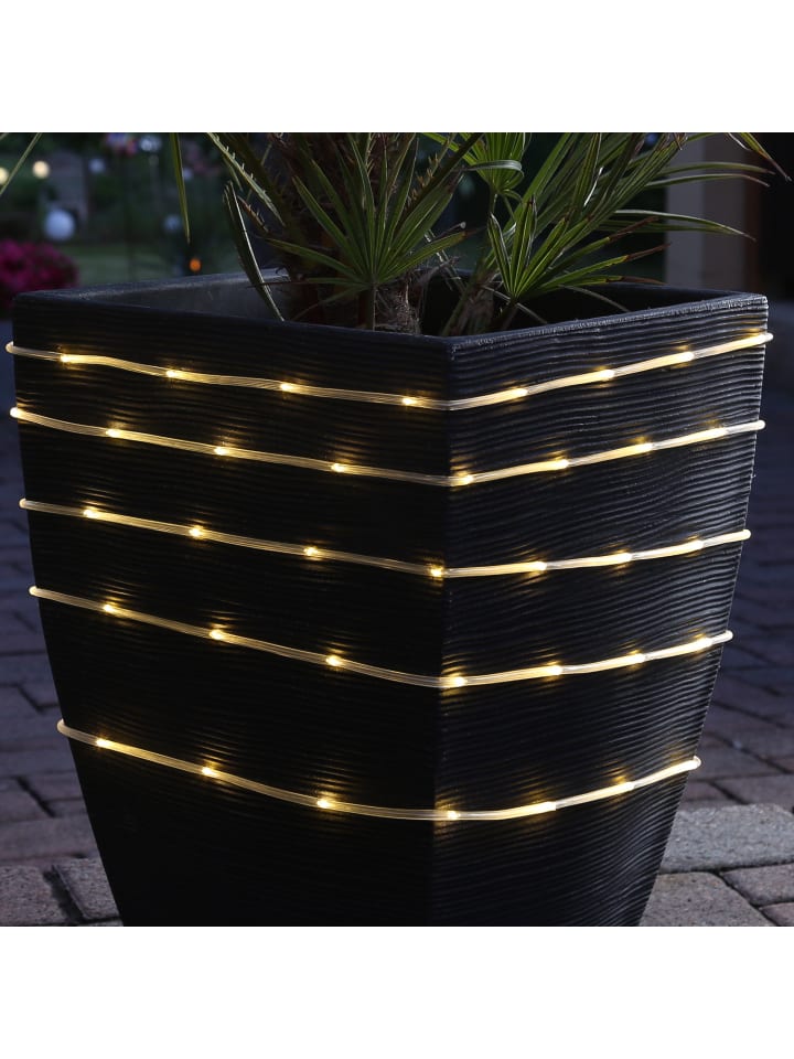 MARELIDA Solar Lichtschlauch 100LED 8 Funktionen in transparent - L: 4,95m günstig kaufen onesize