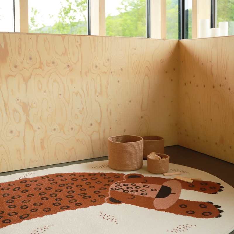 Tapis petit léopard 120x170cm KLEO SIENNA