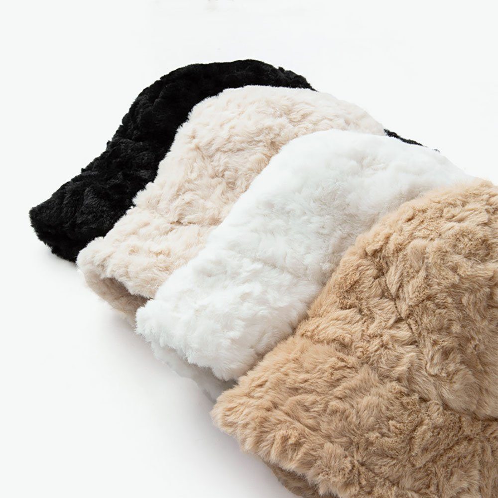 HutWorld Fischerhut Damen Winter Plüsch Fischerhut (Geeignet für den Innen- und Außenbereich, 1-St., Hervorragendes Produkt für Wärme im Winter) Winterlicher, warmhaltender Fischerhut