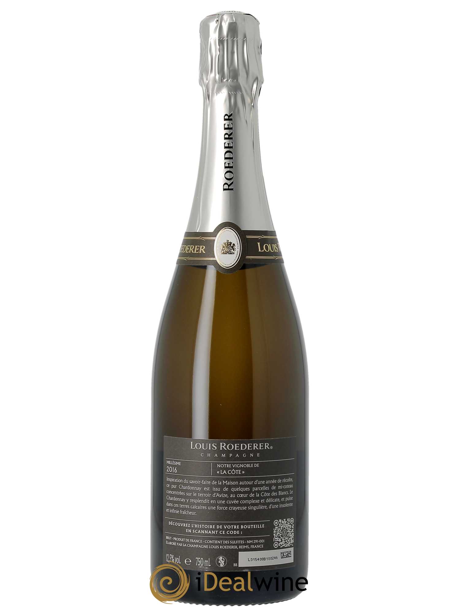 Blanc de Blancs Brut Louis Roederer  2016 - Lot de 1 Bouteille