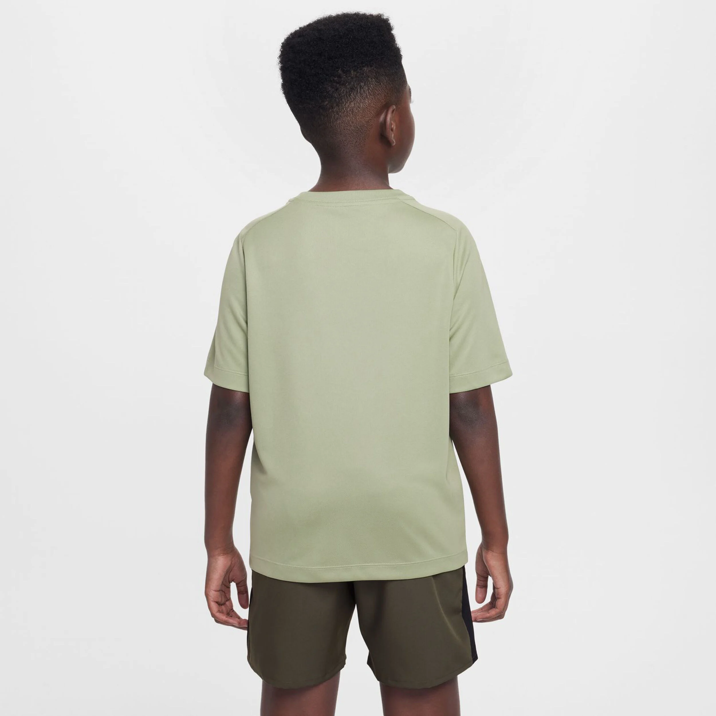 Dri-Fit Multi T-Shirt Jungen - Oliv, Weiß