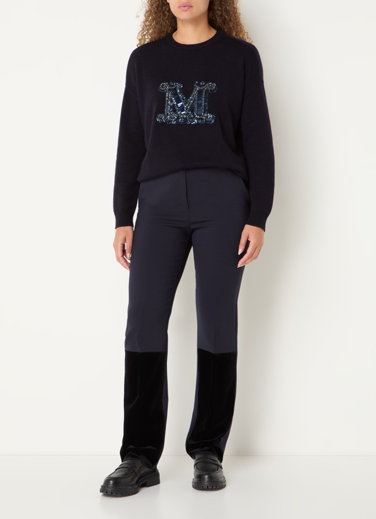 Pantaloni drepți MaxMara Aire