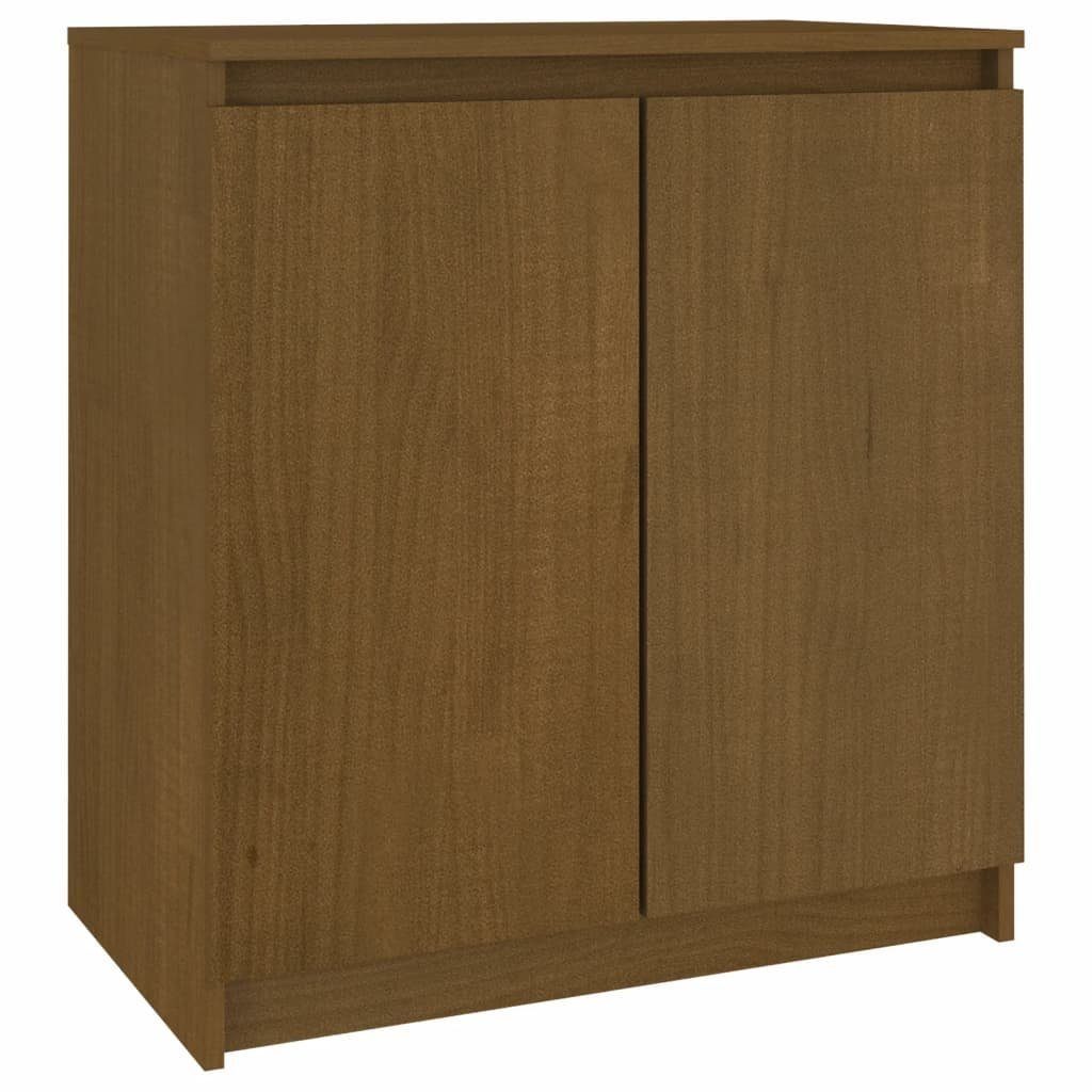 vidaXL Sideboard Beistellschrank Honigbraun 60x36x65 cm Massivholz Kiefer (1 St)