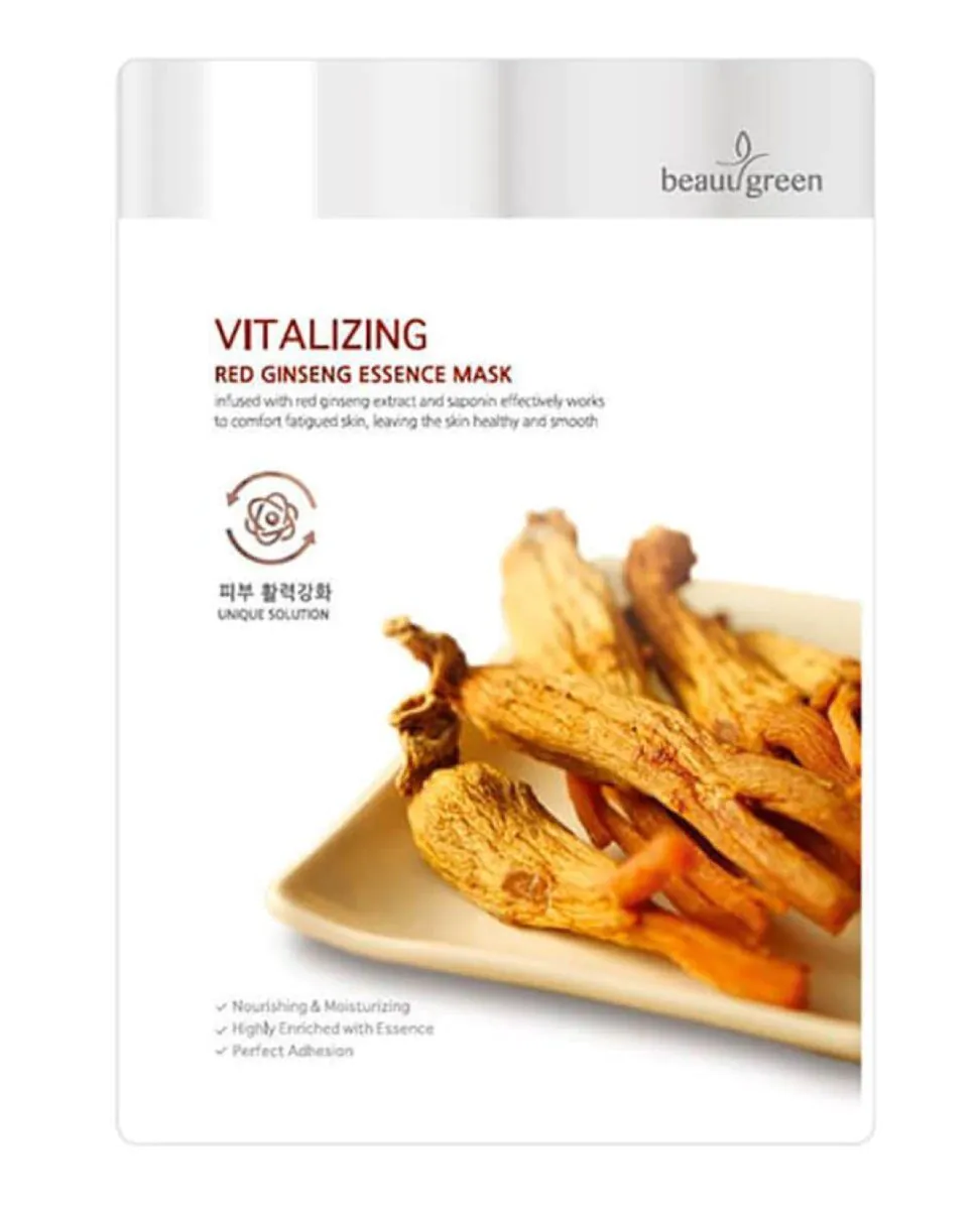 Beauugreen Ginseng Revitaliserend Gezichtsmasker