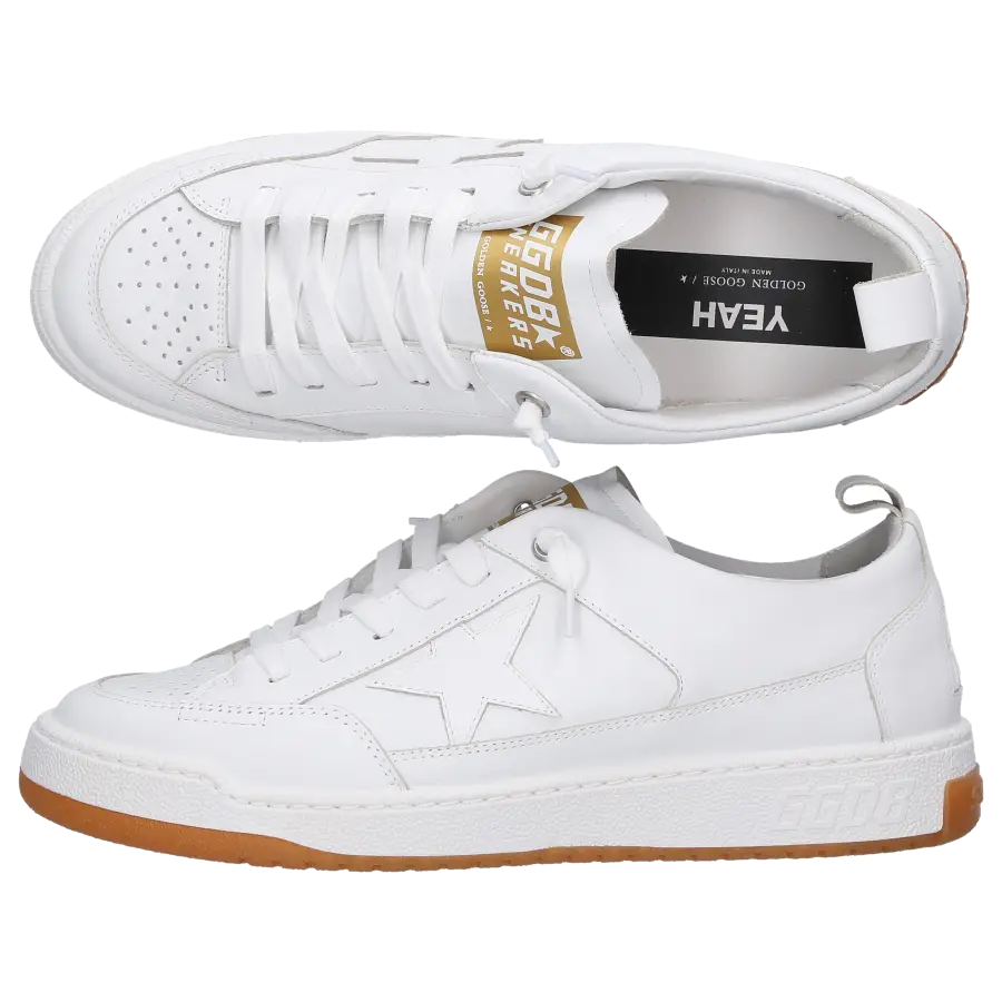 Golden Goose - Sneaker low YEAH Kalbsleder - weiß