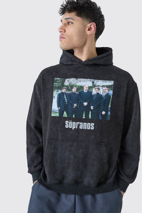 Oversize Hoodie mit lizenziertem Sopranos Print