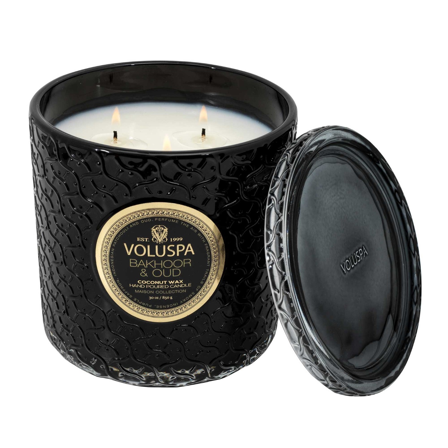 VOLUSPA Bakhoor & Oud Luxe stearinlys