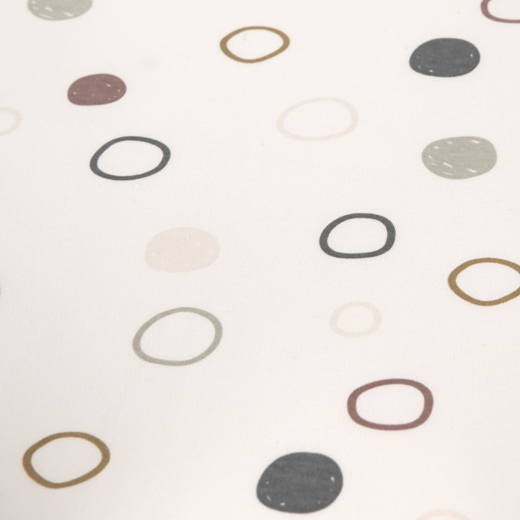 Kinder Schlafoverall 2,5 TOG, Circles, Weiß