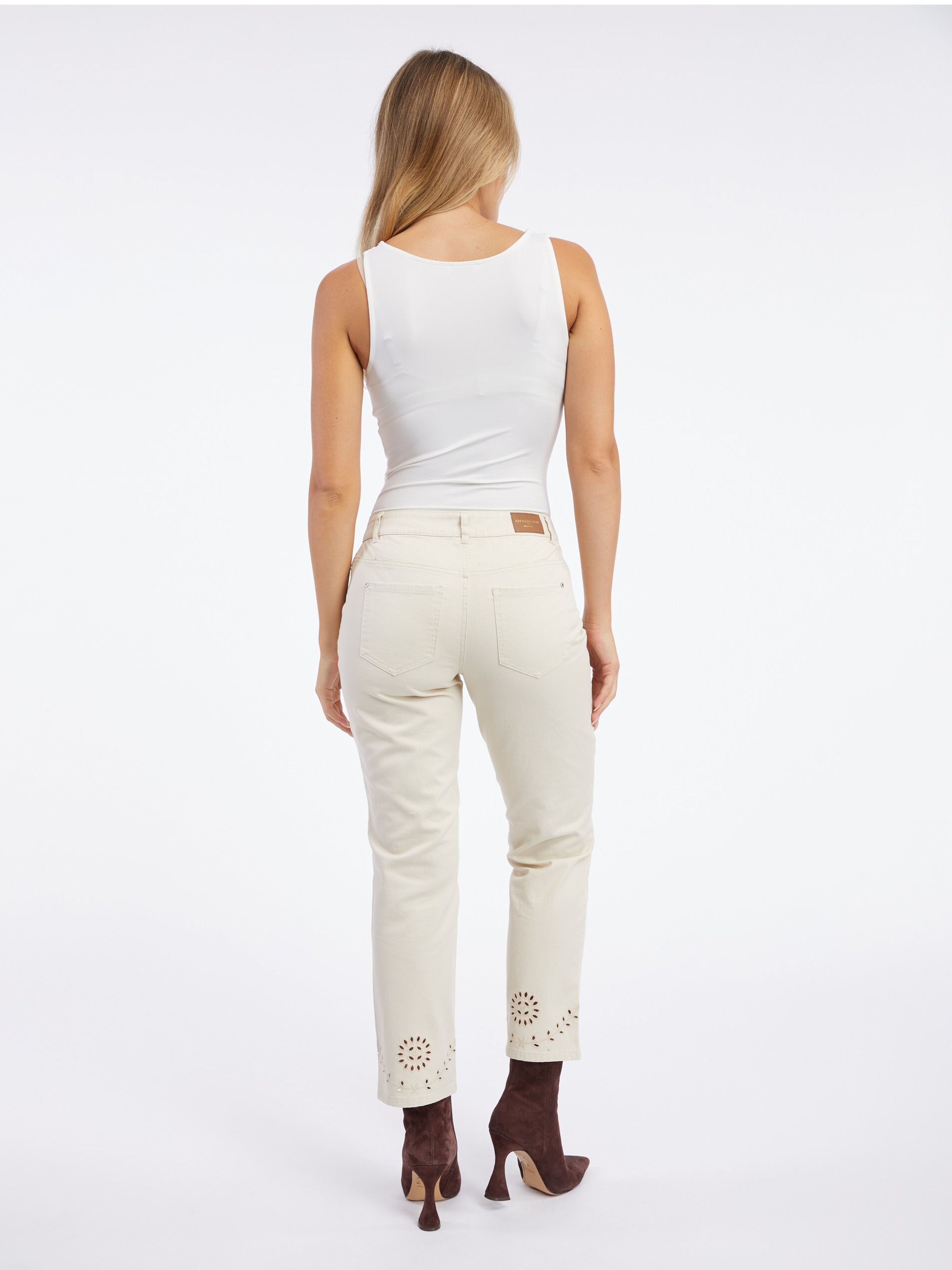 Beige Straight Fit Damenjeans ORSAY