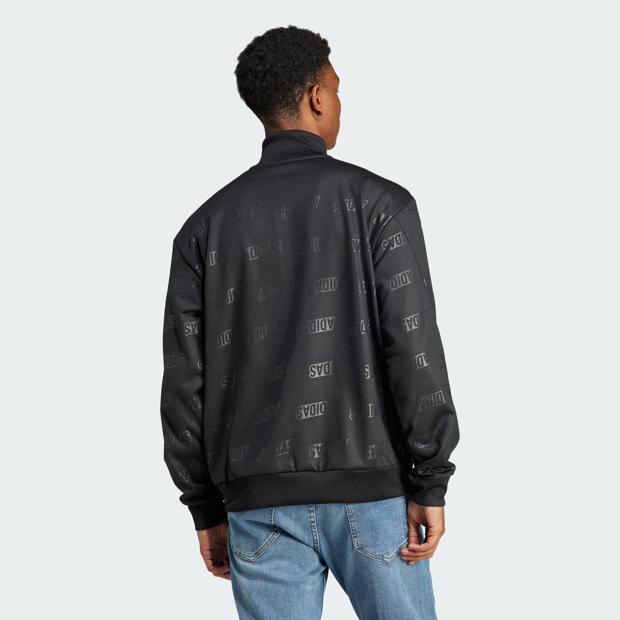 adidas Sportswear Trainingsanzug EMBOSSED QUARTER-ZIP SWEATSHIRT