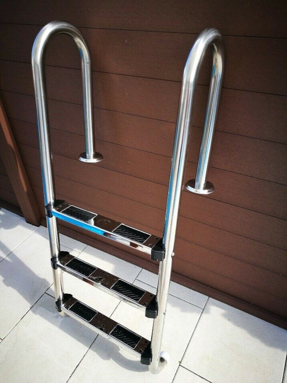 CARIBIC Poolleiter Edelstahl Poolleiter CARIBIC Easy V2A Chlor&Salzwasser Rutschhemmende
