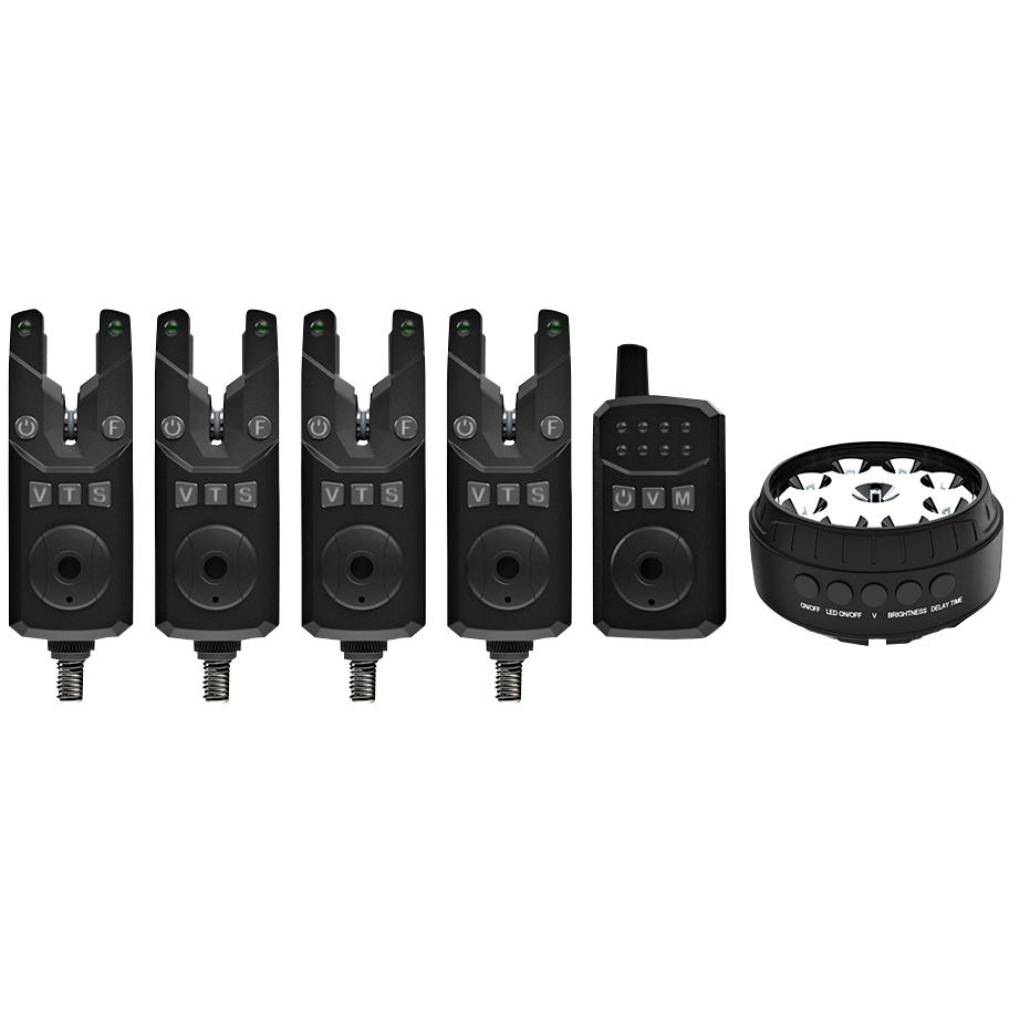 Sonik Bissanzeiger SkS2 Set 4+1 + Bivvy Lamp