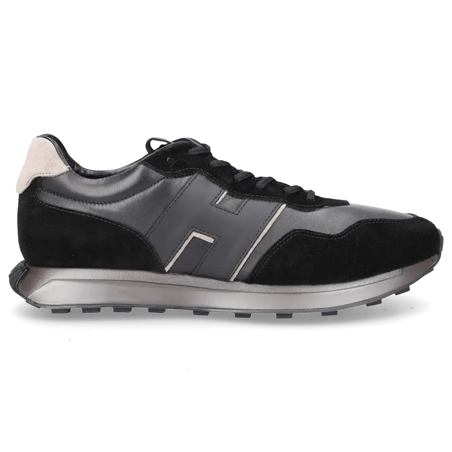 Hogan - Sneaker low H601 Veloursleder - schwarz