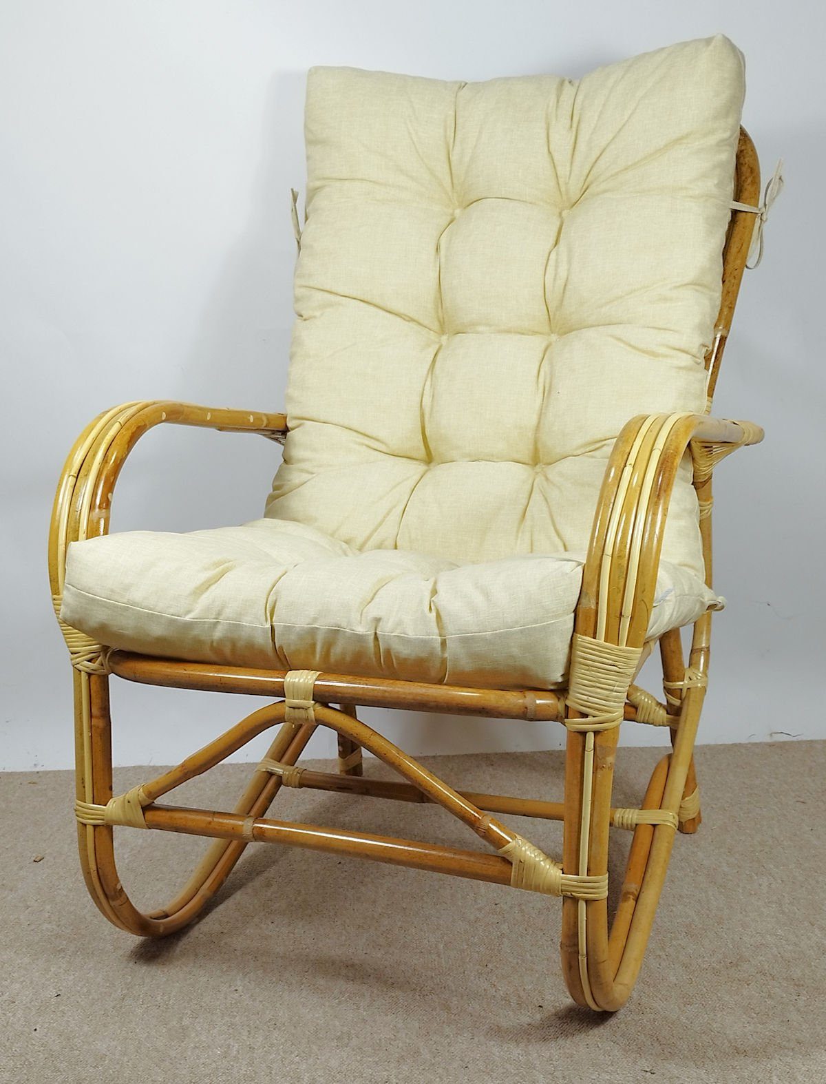 Rattani Rattanstuhl Rattansessel, Rattanstuhl Modell Nilam, Rattan Natur