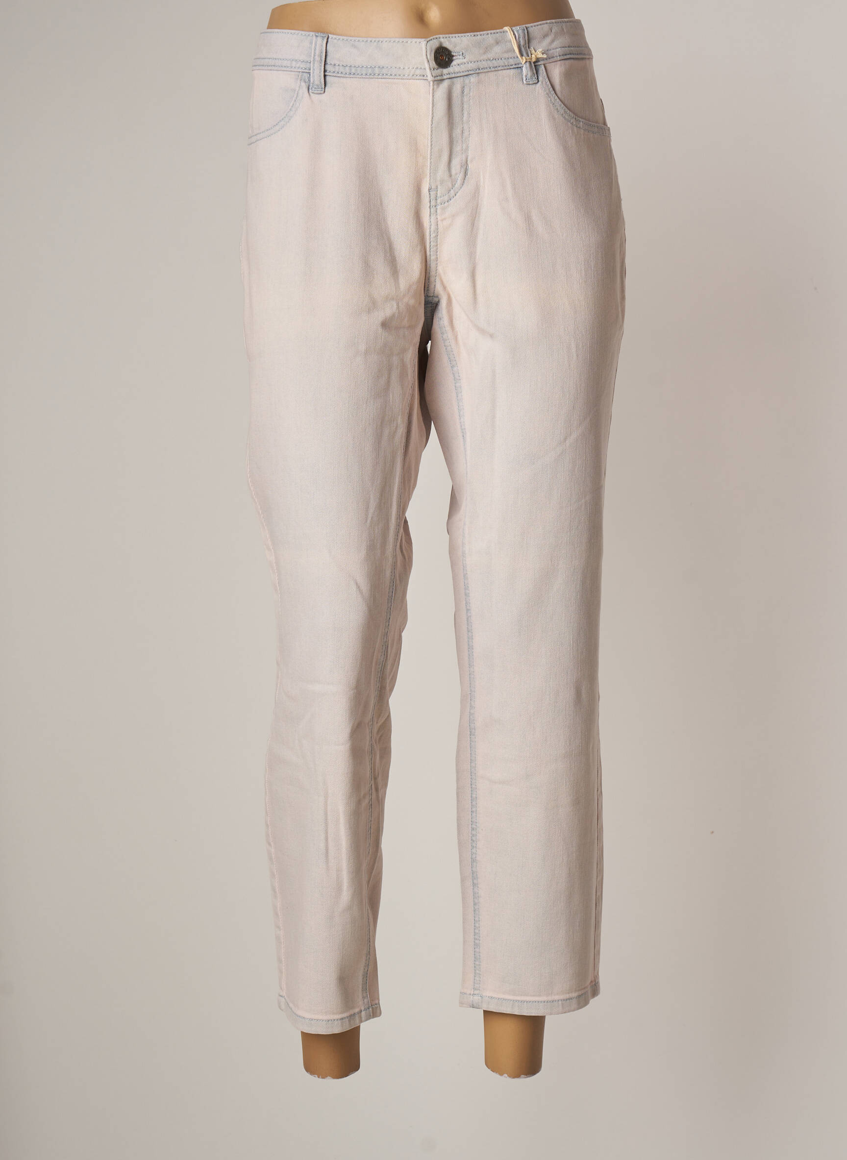 Taifun Jeans Coupe Slim Femme couleur rose