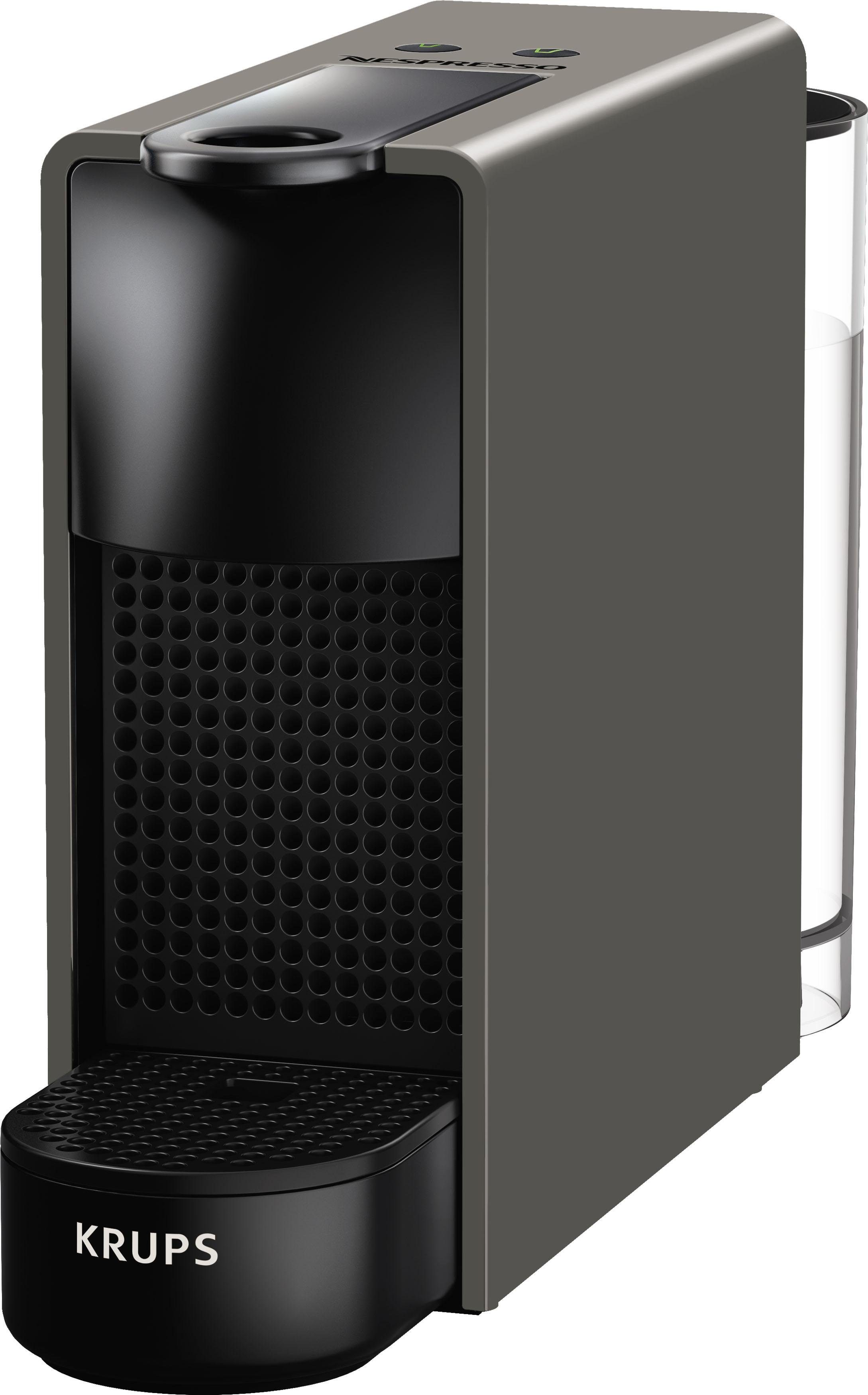 Nespresso Kapselmaschine XN110B Essenza Mini von Krups, Wassertank: 0,6 L, inkl. Willkommenspaket mit 14 Kapseln