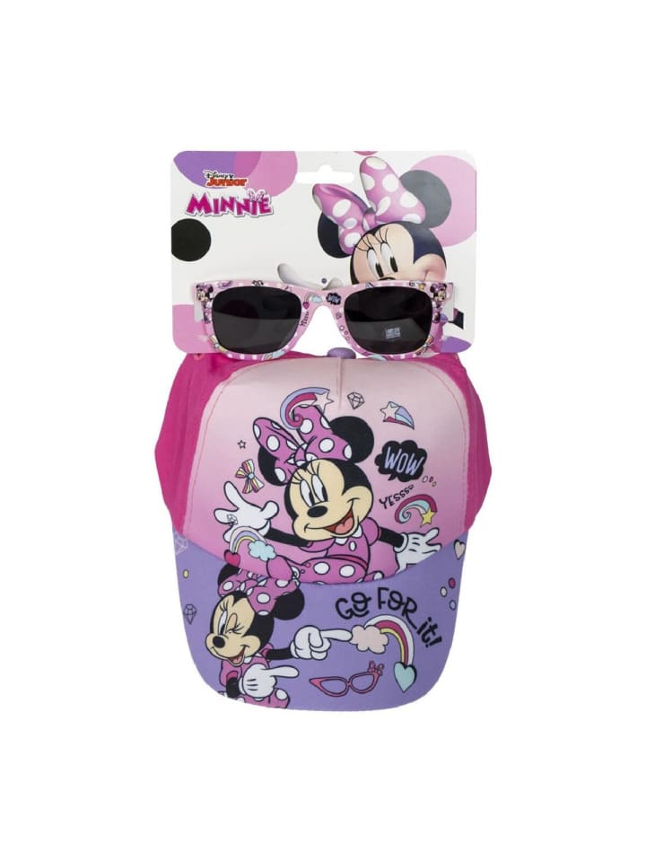 Disney Minnie Mouse Disney Minnie Mouse Set – Kinder Cap & Sonnenbrille für sonnige Tage in Lila günstig kaufen onesize