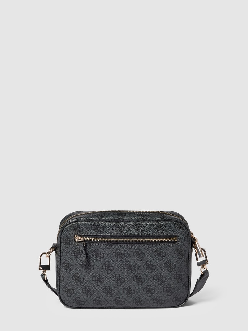 Camera Bag mit Allover-Logo Modell 'MERIDIAN' in graphit