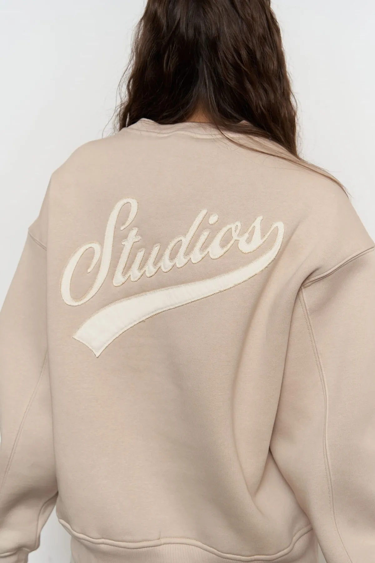 MAİ COLLECTİON  Street Studios Bone Oversize-Sweatshirt