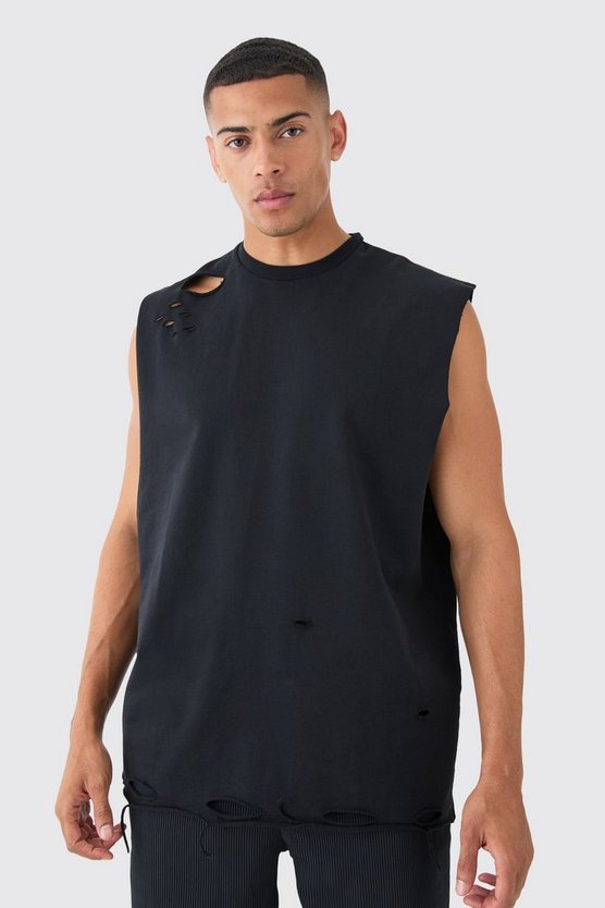 Zerrissenes Oversize Tanktop