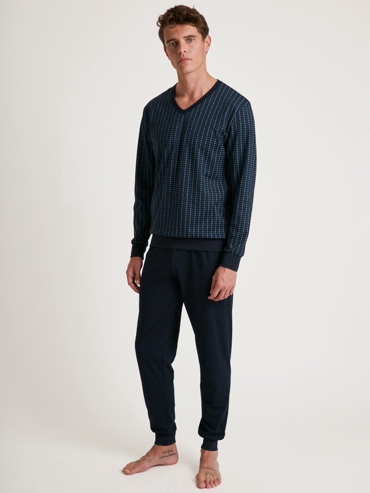 Calida Pyjama in danube blue günstig kaufen