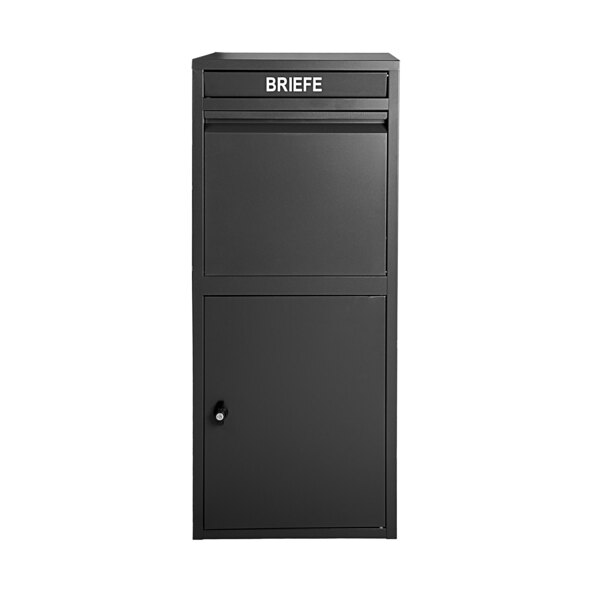 Paketbriefkasten mit Paketsafe, schwarz