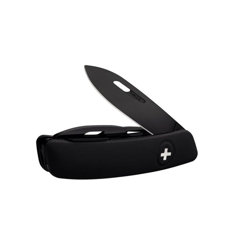Swiza D03 All Black Black, Schweizer Taschenmesser made in Swiss
