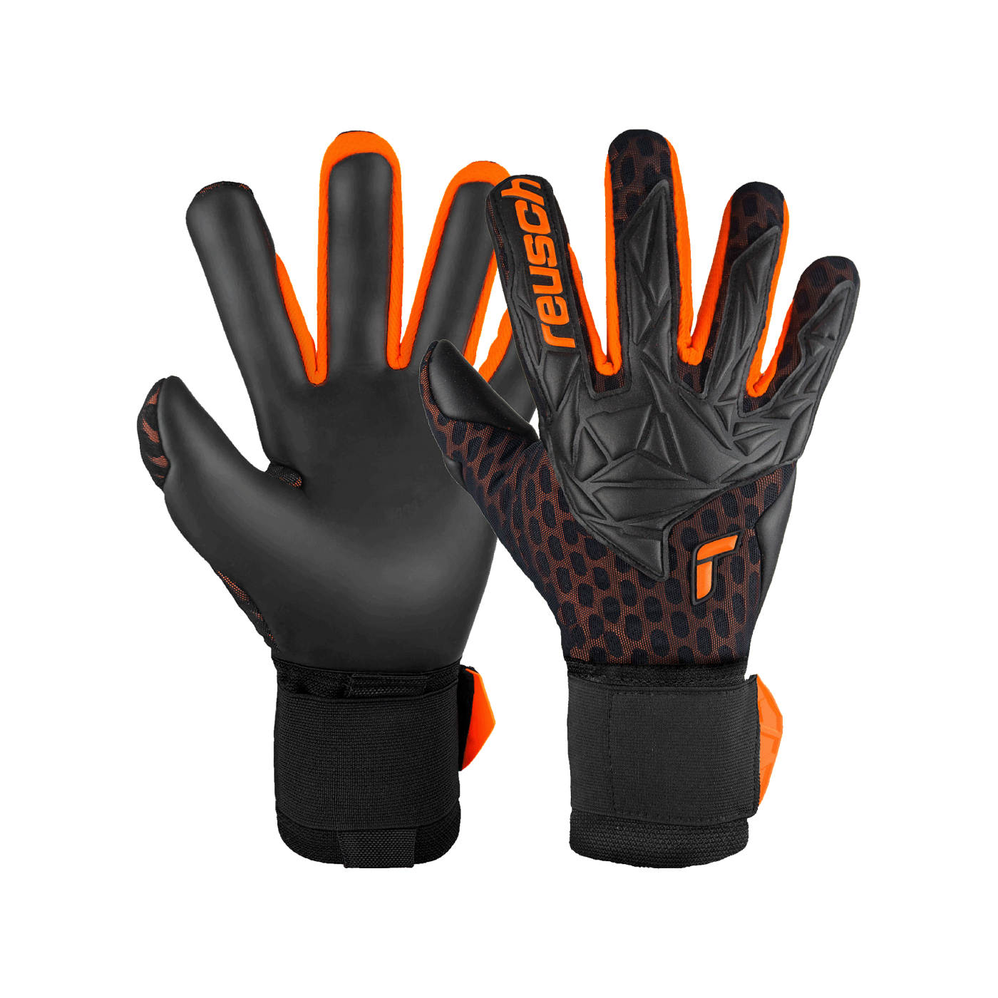 Reusch Attrakt Gold X Airvent TW-Handschuhe Schwarz Orange F7784