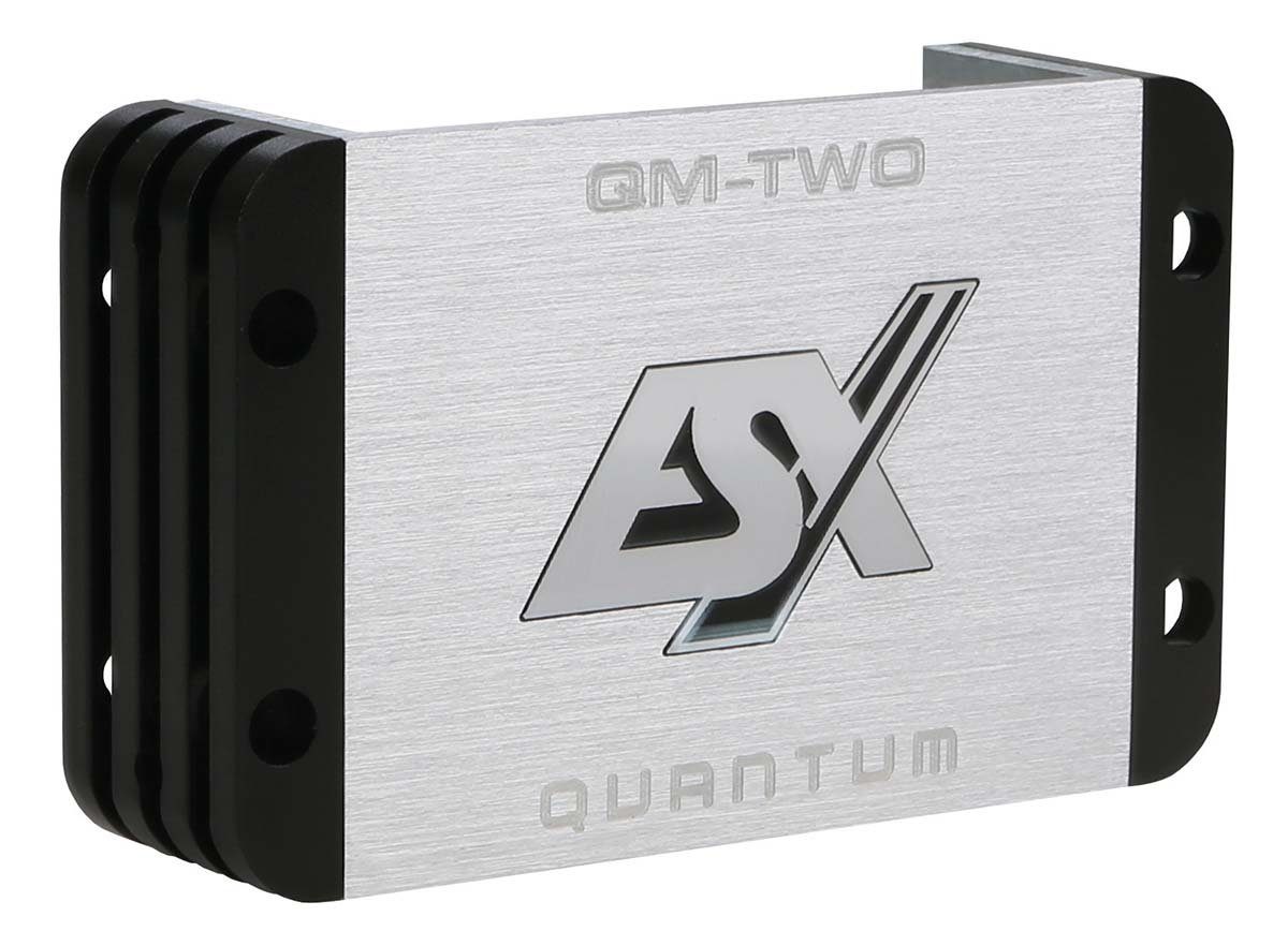 ESX QM-TWO V2 QUANTUM 2-Kanal Class D Mini Digital Verstärker Verstärker (Anzahl Kanäle: 2-Kanal)