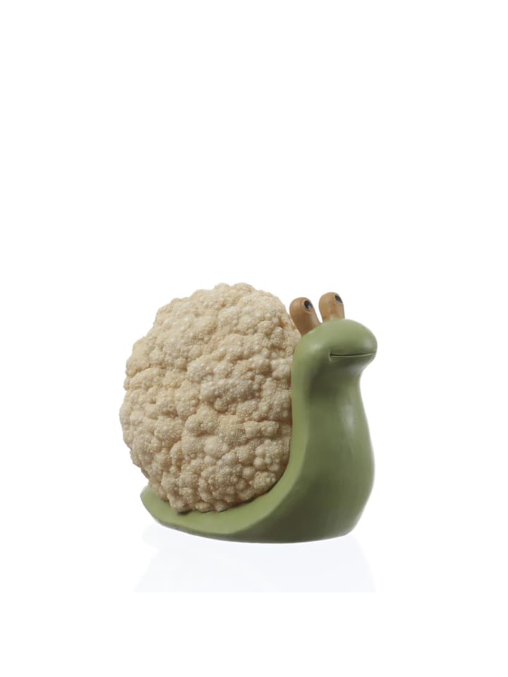MARELIDA Dekofigur Schnecke Blumenkohl Gartendeko für Beet Garten H: 11cm in grün günstig kaufen onesize